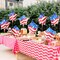 4th of July Star Shaped American Flag Celebration Party Balloons, 18 Inches Patriotic Party Foil Balloon For Independence Day, Veterans Day, Memorial Day, US Election Holiday Event Decorations